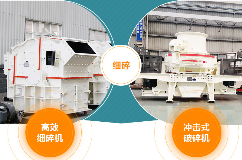 细碎:细碎机、冲击式破碎机 细碎:细碎机、冲击式破碎机