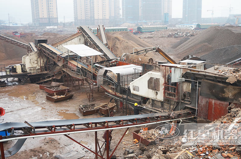 废弃混凝土碎砂现场 废弃混凝土碎砂现场