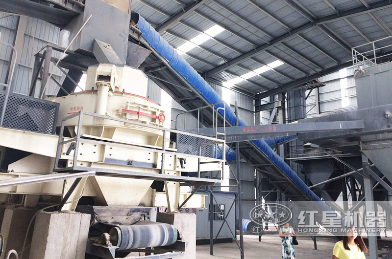 室内砂石料制砂机生产现场 室内砂石料制砂机生产现场
