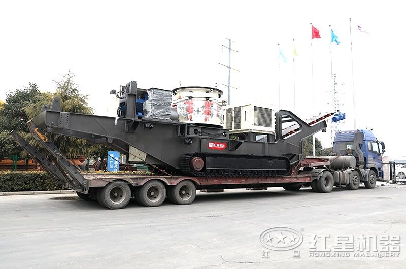 圆锥破履带移动破碎站,整形效果好,产量高 style=width:720px;