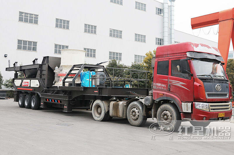 轮胎圆锥式移动破碎站 轮胎圆锥式移动破碎站