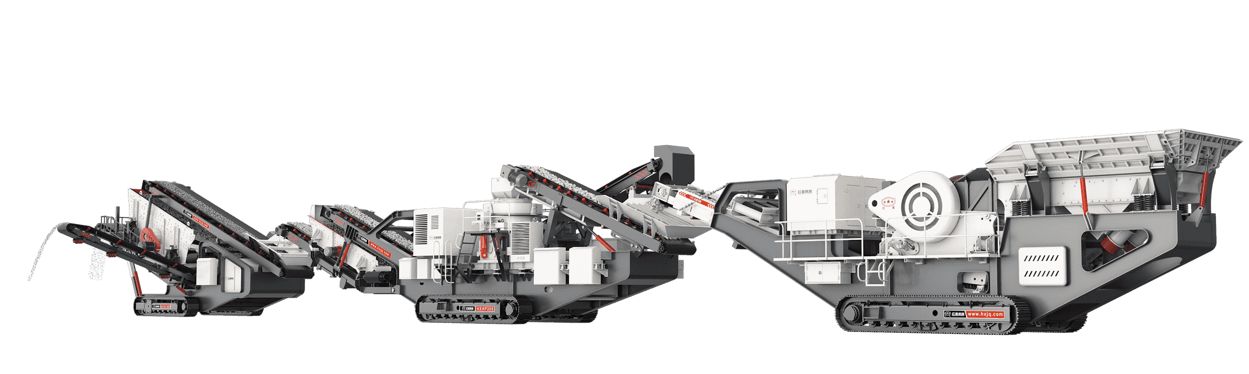 鄂破+圆锥+振动筛,一个遥控操作所有 style=width:720px;