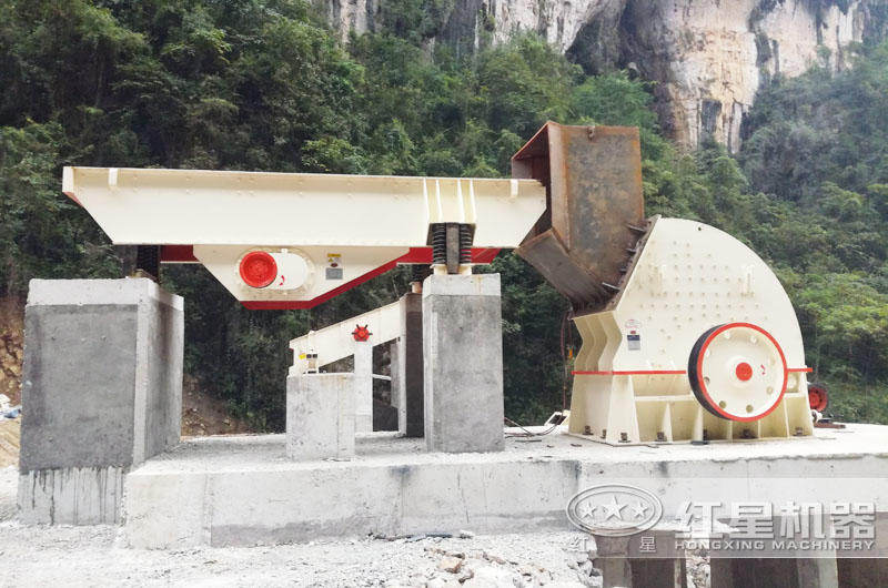 甘肃石灰石生产线安装现场 甘肃石灰石生产线安装现场