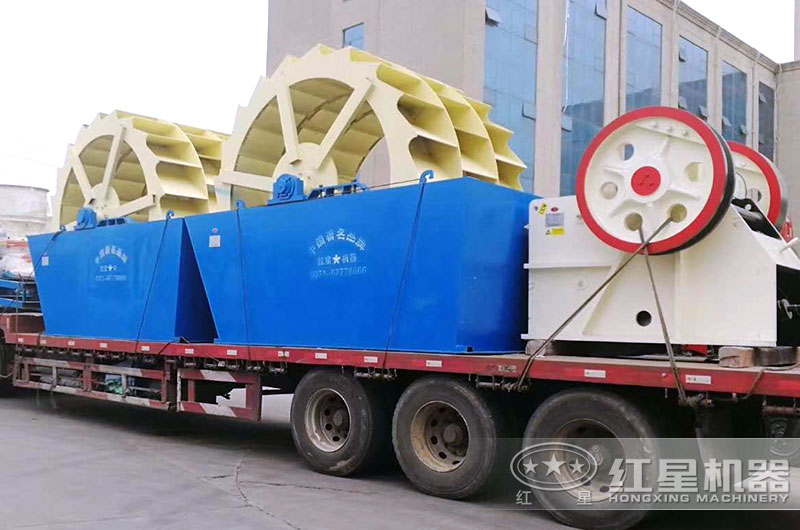 时产200吨破碎洗沙设备发货中 时产200吨破碎洗沙设备发货中