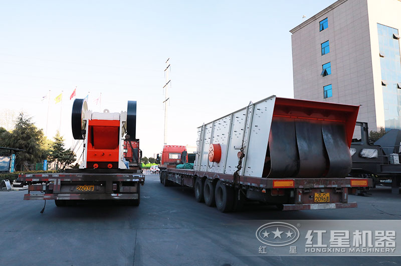 时产700吨二段破碎生产线设备发货 时产700吨二段破碎生产线设备发货