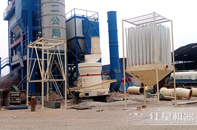 石膏粉生产现场图片 石膏粉生产现场图片