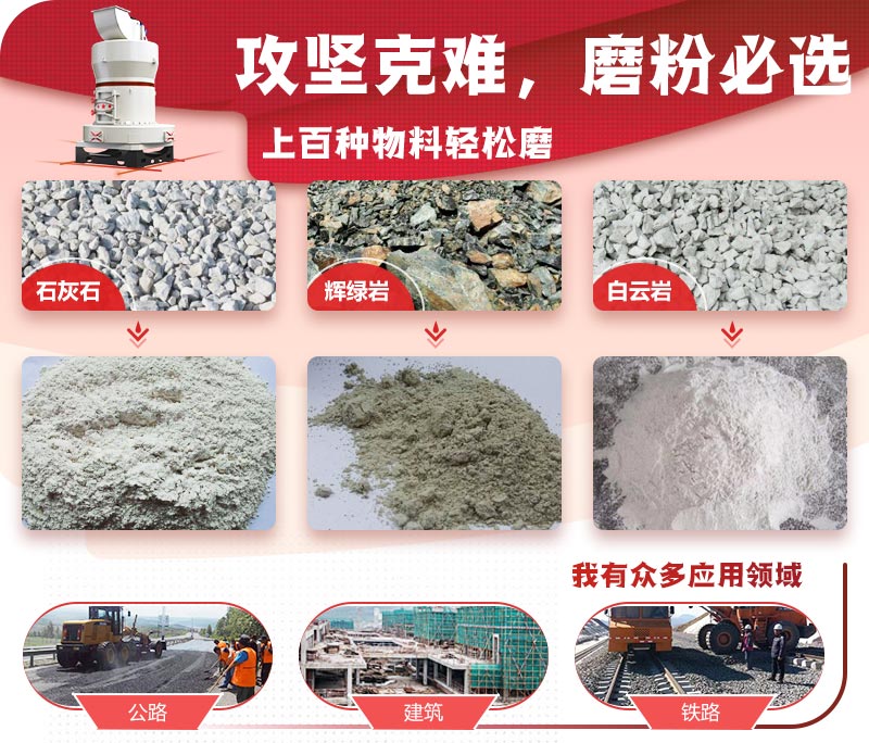 高强磨粉机应用于上百种物料磨粉 高强磨粉机应用于上百种物料磨粉