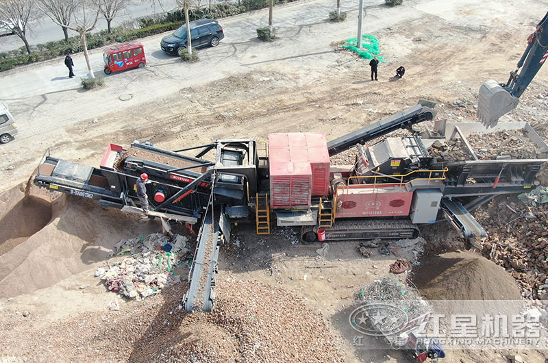 山东济南建筑垃圾破碎现场 山东济南建筑垃圾破碎现场