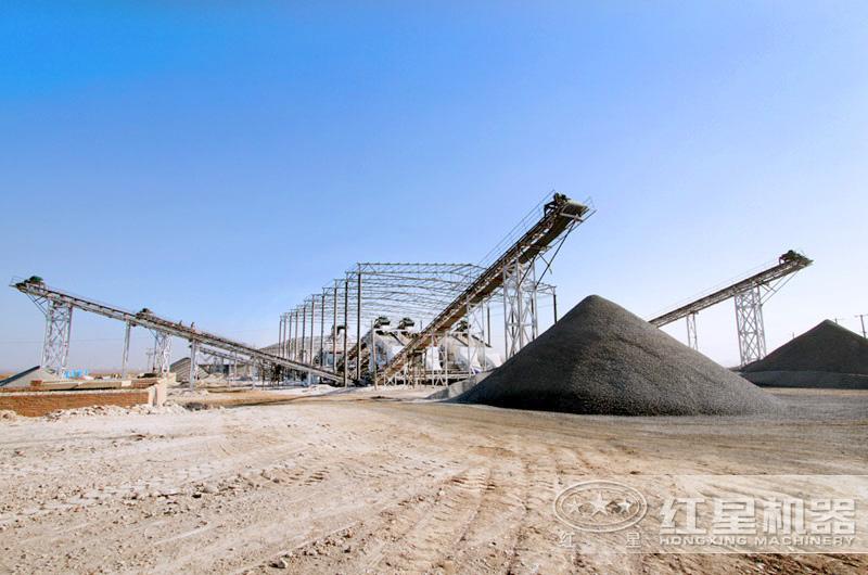 大型砂石破碎加工生产线现场 大型砂石破碎加工生产线现场