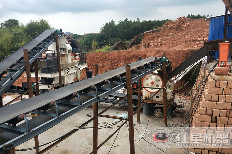 石头碎石加工客户现场 石头碎石加工客户现场