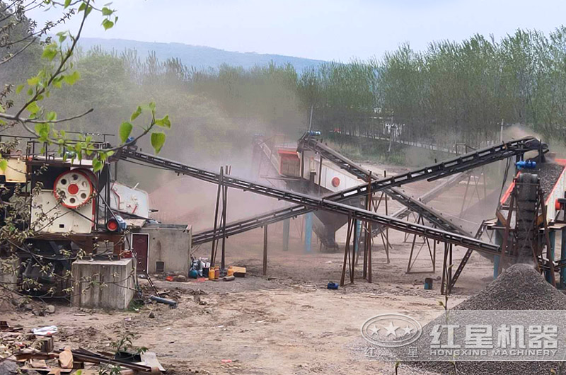 石灰石破碎加工现场 石灰石破碎加工现场